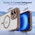 For iPhone 16 Plus Translucent Frosted MagSafe Phone Case with AI Button(Gold) - 3