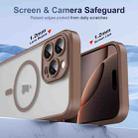 For iPhone 16 Pro Translucent Frosted MagSafe Phone Case with AI Button(Gold) - 3