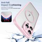 For iPhone 16 Pro Translucent Frosted MagSafe Phone Case with AI Button(Pink) - 2