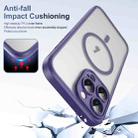 For iPhone 16 Pro Translucent Frosted MagSafe Phone Case with AI Button(Purple) - 2