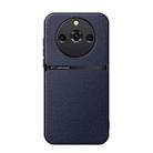 For Realme 11 Pro / Realme 11 Pro+ Litchi Leather Magnetic Full Coverage Shockproof Phone Case(Navy Blue) - 1