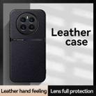 For Realme 12+ Litchi Leather Magnetic Full Coverage Shockproof Phone Case(Black) - 2