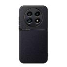 For Realme 13 Pro Global / Realme 13 Pro+ Litchi Leather Magnetic Full Coverage Shockproof Phone Case(Black) - 1