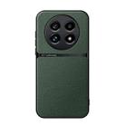 For Realme 13 Pro Global / Realme 13 Pro+ Litchi Leather Magnetic Full Coverage Shockproof Phone Case(Green) - 1