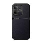 For Realme GT Neo6 / GT Neo6 SE / GT 6 / GT 6T Litchi Leather Magnetic Full Coverage Shockproof Phone Case(Black) - 1