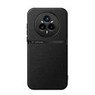 For Realme 14 Pro Litchi Leather Magnetic Full Coverage Shockproof Phone Case(Black) - 1