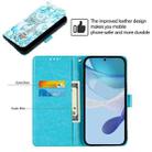For Blackview Wave 8C Colored Drawing Pattern Plain Weave Leather Phone Case(Tower Butterfly) - 3