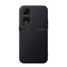 For OPPO A1 Pro 5G / Reno8 T 5G Litchi Leather Magnetic Full Coverage Shockproof Phone Case(Black) - 1