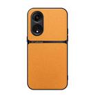 For OPPO A1 Pro 5G / Reno8 T 5G Litchi Leather Magnetic Full Coverage Shockproof Phone Case(Yellow) - 1