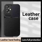 For OPPO A2 5G Litchi Leather Magnetic Full Coverage Shockproof Phone Case(Black) - 2