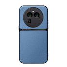 For OPPO Find X6 Litchi Leather Magnetic Full Coverage Shockproof Phone Case(Blue) - 1