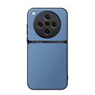 For OPPO Find X8 Litchi Leather Magnetic Full Coverage Shockproof Phone Case(Blue) - 1