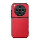 For OPPO Find X8 Pro Litchi Leather Magnetic Full Coverage Shockproof Phone Case(Red) - 1