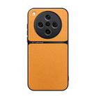 For OPPO Find X8 Pro Litchi Leather Magnetic Full Coverage Shockproof Phone Case(Yellow) - 1