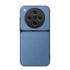 For OPPO Find X8 Pro Litchi Leather Magnetic Full Coverage Shockproof Phone Case(Blue) - 1