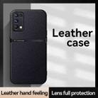 For OPPO Reno5 Pro+ Litchi Leather Magnetic Full Coverage Shockproof Phone Case(Black) - 2