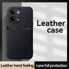 For OPPO Reno9 / Reno9 Pro Litchi Leather Magnetic Full Coverage Shockproof Phone Case(Black) - 2