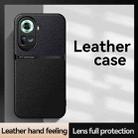 For OPPO Reno11 Global Litchi Leather Magnetic Full Coverage Shockproof Phone Case(Red) - 2