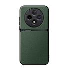For OPPO Reno12 F 5G Litchi Leather Magnetic Full Coverage Shockproof Phone Case(Green) - 1