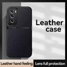 For OPPO Reno12 Pro Global Litchi Leather Magnetic Full Coverage Shockproof Phone Case(Navy Blue) - 2