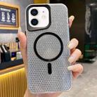 For iPhone 11 Blade Glitter MagSafe Phone Case(Black) - 1
