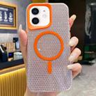 For iPhone 12 Blade Glitter MagSafe Phone Case(Orange) - 1