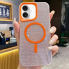 For iPhone 16 Blade Glitter MagSafe Phone Case(Orange) - 1