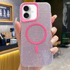 For iPhone 16 Blade Glitter MagSafe Phone Case(Pink) - 1