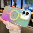 For iPhone 16 Ink Gen2 Gradient MagSafe PC Hybrid TPU Phone Case(Colorful) - 1