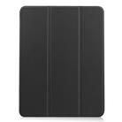 For iPad Air 2022 / 2020 10.9 Custer Texture TPU Horizontal Flip Leather Case with Sleep / Wake-up Function & Three-folding Holder & Pen Slot(Black) - 1