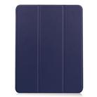 For iPad Air 2022 / 2020 10.9 Custer Texture TPU Horizontal Flip Leather Case with Sleep / Wake-up Function & Three-folding Holder & Pen Slot(Dark Blue) - 2