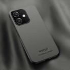 For OPPO A3x 5G India HUIYI Leather Magnetic Phone Case(Grey) - 1