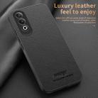 For OPPO K12 HUIYI Leather Magnetic Phone Case(Grey) - 3