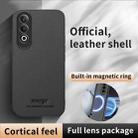 For OPPO K12 HUIYI Leather Magnetic Phone Case(Brown) - 2