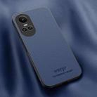 For OPPO Reno10 / Reno10 Pro Global HUIYI Leather Magnetic Phone Case(Blue) - 1