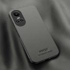 For OPPO Reno10 / Reno10 Pro Global HUIYI Leather Magnetic Phone Case(Grey) - 1