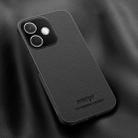 For OPPO A5 Pro 5G HUIYI Leather Magnetic Phone Case(Black) - 1