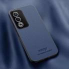 For OPPO A3 Pro India HUIYI Leather Magnetic Phone Case(Blue) - 1