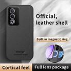 For OPPO A3 Pro India HUIYI Leather Magnetic Phone Case(Black) - 2