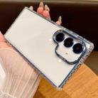 For Samsung Galaxy S24+ 5G Transparent Phone Case with Lens Film(Blue) - 1