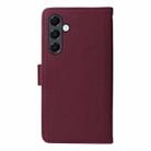 For Samsung Galaxy A16 5G BETOPNICE BN-005 2 in 1 Detachable Imitate Genuine Leather Phone Case(Wine Red) - 3