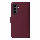 For Samsung Galaxy A56 5G BETOPNICE BN-005 2 in 1 Detachable Imitate Genuine Leather Phone Case(Wine Red) - 3