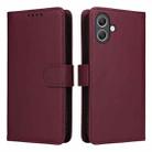 For Samsung Galaxy A07 4G BETOPNICE BN-005 2 in 1 Detachable Imitate Genuine Leather Phone Case(Wine Red) - 1