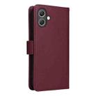 For Samsung Galaxy A07 4G BETOPNICE BN-005 2 in 1 Detachable Imitate Genuine Leather Phone Case(Wine Red) - 3