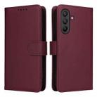 For Samsung Galaxy A17 5G BETOPNICE BN-005 2 in 1 Detachable Imitate Genuine Leather Phone Case(Wine Red) - 1