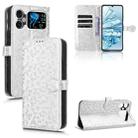 For Cubot A20 Honeycomb Dot Texture Leather Phone Case(Silver) - 1