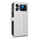 For Cubot A20 Honeycomb Dot Texture Leather Phone Case(Silver) - 3