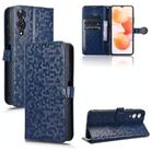 For Cubot A10 Honeycomb Dot Texture Leather Phone Case(Blue) - 1