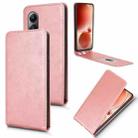 For itel S25 Magnetic Vertical Flip Leather Phone Case(Rose Gold) - 1