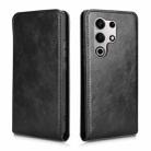 For itel S25 Ultra Magnetic Vertical Flip Leather Phone Case(Black) - 2